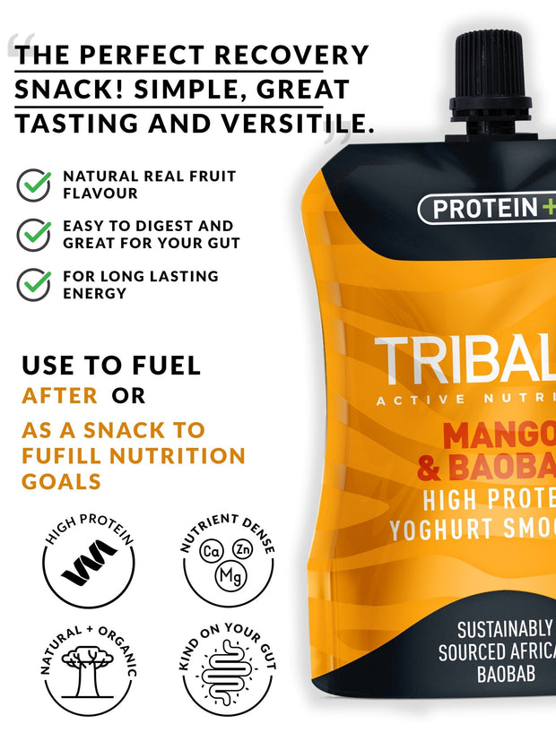 Organic Mango and Baobab Superfruit Protein Smoothie - Tribal Active